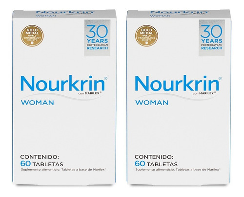 Pack 2 Nourkrin Woman Tratamiento Anticaída Mujer 60tabs
