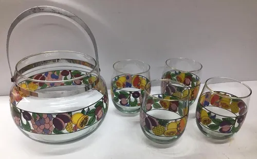 Juego Hielera Con 4 Vasos (Usado)