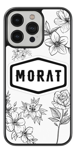 Case Funda Para Iphone Morat Musica Banda Pop Fondo Blanco Negro Morat 16e