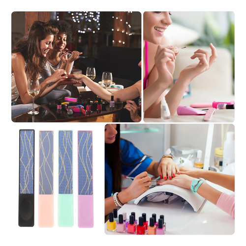 Herramienta Para Frotar Uñas Y Uñas, 4 Unidades
