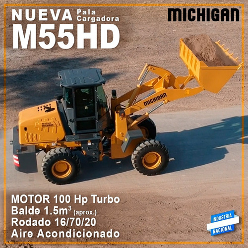 Cargadora Michigan M55hd Balde 1.5mt, 100hp C/aire 2tn Nueva