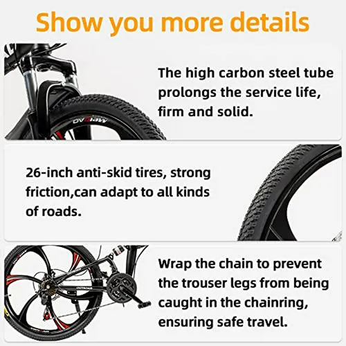 Bicicletas Plegables Para Adultos De 26 Pulgadas-bicicletas