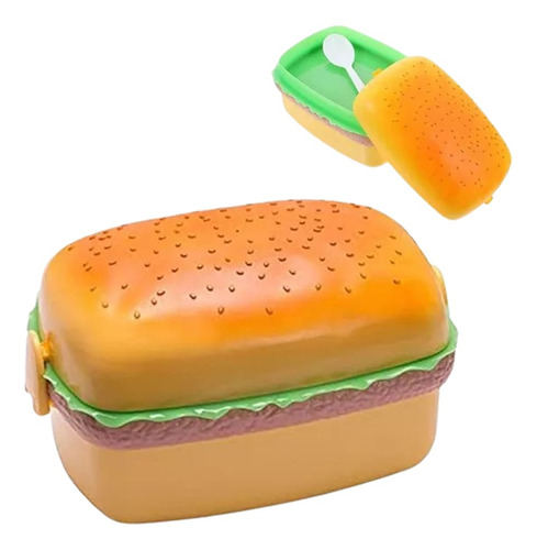 Topper En Forma De Hamburguesa/emparedado Box Lunch Box 