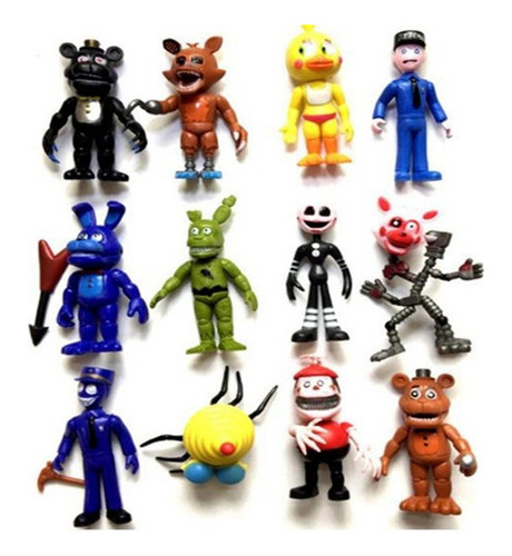 Five Nights At Fnaf World Freddy's - Kit Con 12 Personajes