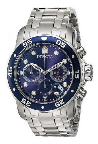 Relógio Invicta Pro Diver 0070 100% Original Cor da correia Prata