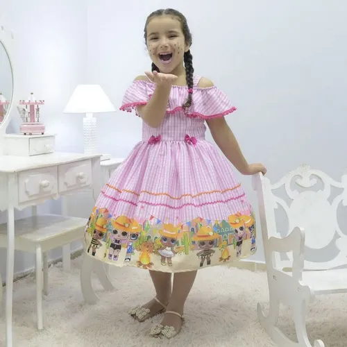 Vestido infantil tema lol 2025