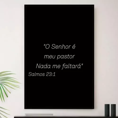 Quadro Decorativo Salmo 23 - O Senhor É Meu Pastor 45x34cm A3 (45 X 34)