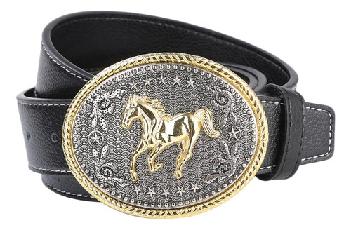 Cinturón De Vaquero Occidental Para Hombre Con Hebilla Para