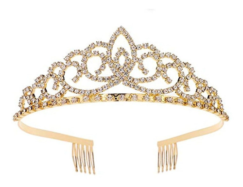 Tiara De Cristal Real Coronas Joyería De Pelo Boda Concurso