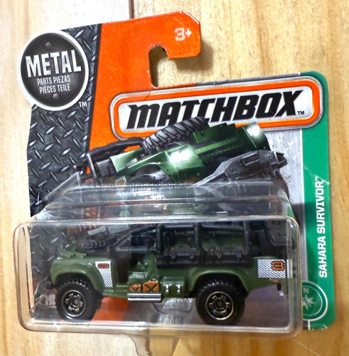 Matchbox - Sahara Survivor - Escala 1:64 - Blister Cerrado - Verde Oscuro (Usado)