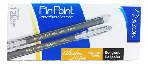 Bol. Pin Point Ultrafino 0.5mm C/12pz Negro