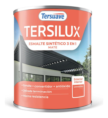 Pintura Tersuave Esmalte Sintético Mate 500 Ml Madera Metal