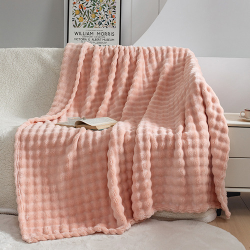 Zh Cobertor Lã Coral Suave Para Outono E Inverno, A