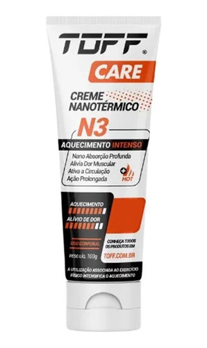 Creme Toff Care Nanotérmico N3 Recuperador Esporte 