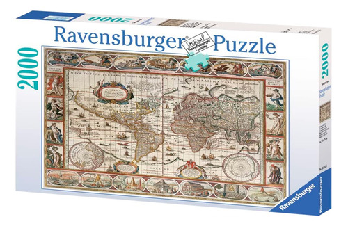 Rompecabezas Ravensburger 2000 Piezas Mapa Mundial