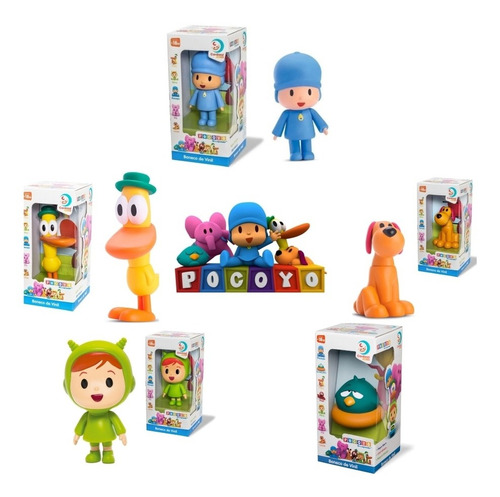 Pocoyo Y Amigos Muñecos Personajes Aventura Niños Colección 