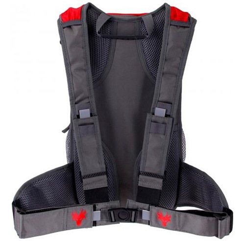 Imagem 3 de 4 de Mochila Hidratação Red Dragon Cargo + Bolsa Água 2,5 Vermelh