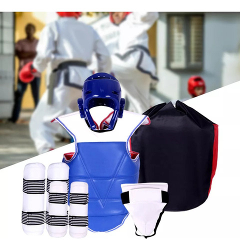 Equipo De Protección De Taekwondo De 5 Piezas, Equipo S
