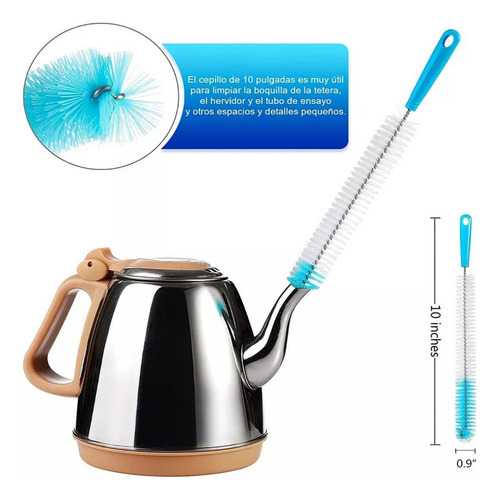 Mz Set De 8 Cepillos De Limpieza Botellas Termos Botes