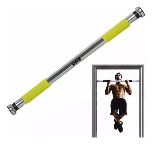 Barra Flexiones Acero Para Puerta Ajustable 65 - 90 Cm Drb® Color Plateado