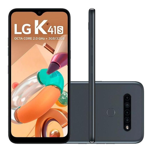 Celular LG K41s 32gb Câmera Quadrupla Tela 6.55 - Titanium