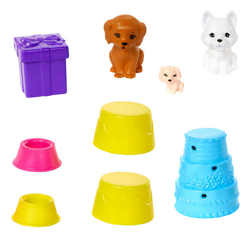 Barbie Mattel Polly Pocket Set De Juego Chelsea Fiesta De Perritos