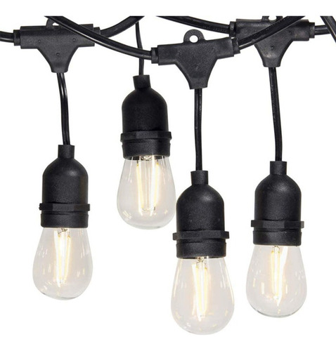 Set 15 Bombillos Luces Extendibles Decorativas Patio Jardin