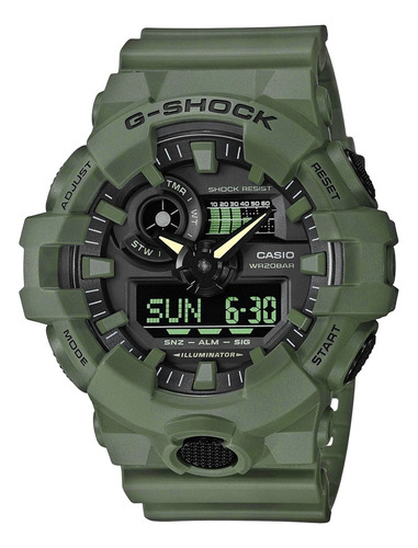 Reloj Casio G-shock Ga700uc-3a Militar En Stock Original