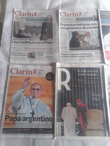 Papa Francisco 12 Diarios Clarin Razón Tercera Marzo 2013 