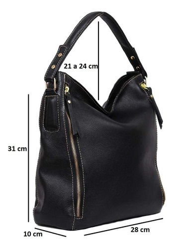 Bolsa Couro Legítimo Ombro E Transversal - Sn Couros Vermont Cor Verde