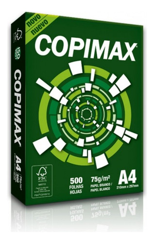 Papel Fotocopia Copimax 75g A4 Resma 500 Hojas - Ncom