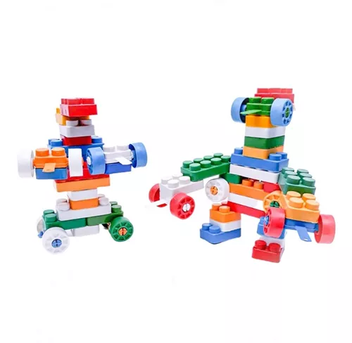 Brinquedo Educativo de Montar Pecinhas Com Cores Sortidas - ShopJJ