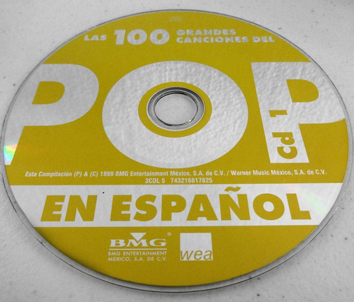 Las 100 Grandes Canciones Del Pop En Español Cd 1