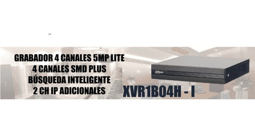 Dahua Xvr1b04h-i Dvr 4 Canales 5mp Lite Wizsense Cooper-i