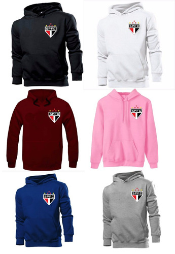 Blusa Moletom São Paulo Fc Moleton Casaco Canguru Capuz Spfc | Mercado Livre
