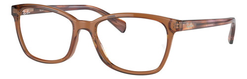 Armação - Ray-ban - Rb5362 8179 52 Cor Marrom Transparente