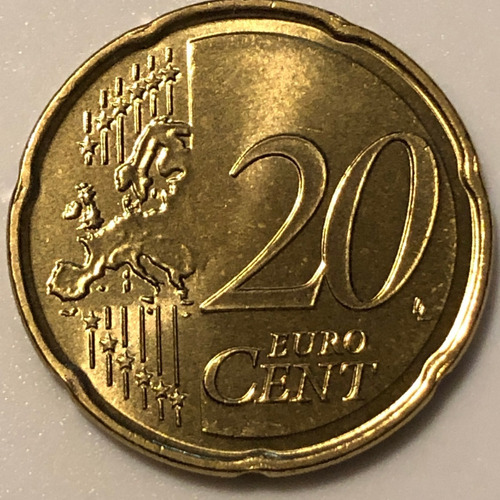 Mal038 Moneda Malta 20 Euro Cent 2008 Unc-bu Ayff