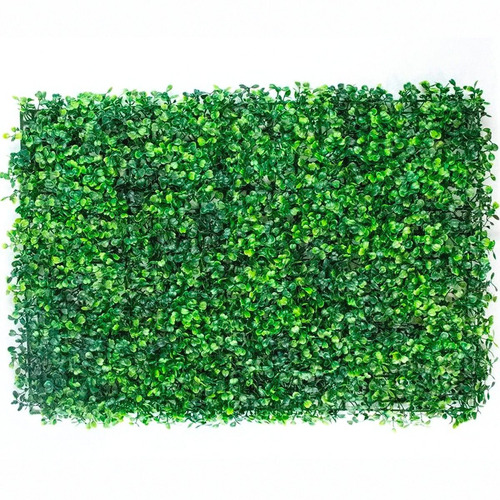 Imagen 1 de 8 de Muro Verde Follaje 10 Pzas Artificial Sintentico 60x40 Cm