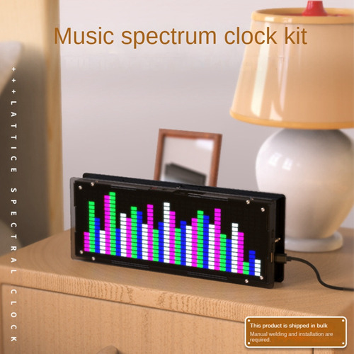 Kit De Bricolage Com Display Led Music Spectrum Display, Ver