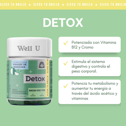 Pack X 2 Gomitas Betacaroteno + Vinagre De Manzana Well U