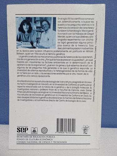 Genética: La Continuidad De La Vida./ Ana Barahona (Usado)