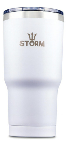 Copo Térmico Com Tampa - Aço Inox - 590ml - Storm Cor Branco Nome Do Desenho Storm