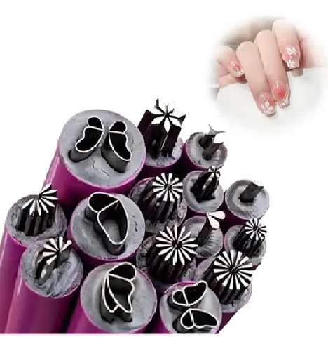Ferramentas Para Nail Art - Carimbo E Desenho Em Unhas