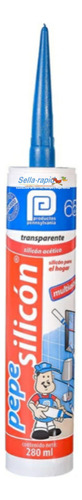 Pepe Silicón Transparente 280 Ml. Caja De 25 Piezas