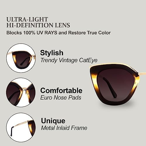 Nys Collection Elite Sparks Cat Eye Gafas De Sol Polarizadas