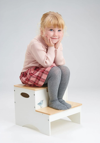 Taburete Portátil Con Espacio De Almacenamiento Para Niños