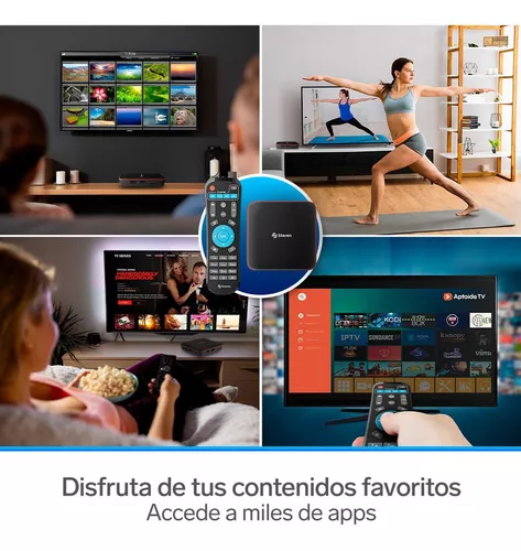 Convertidor Smart Tv Android Tv Box, Intv-110 Color Negro