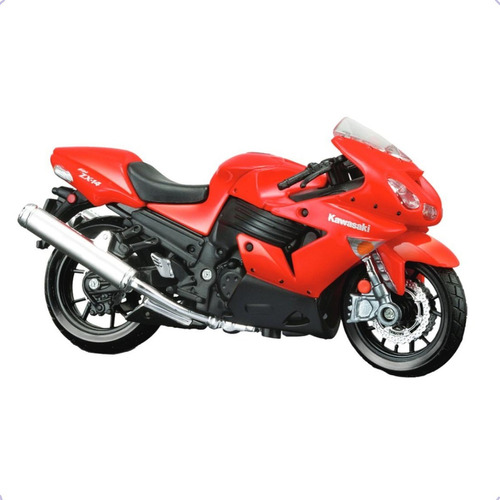 Motocicleta Escala 1:18 Maisto Kawasaki Ninja Zx 14r Rojo