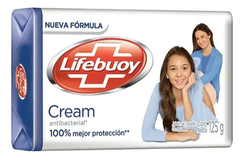 Jabón en barra Lifebuoy Antibacterial Cream 125 g