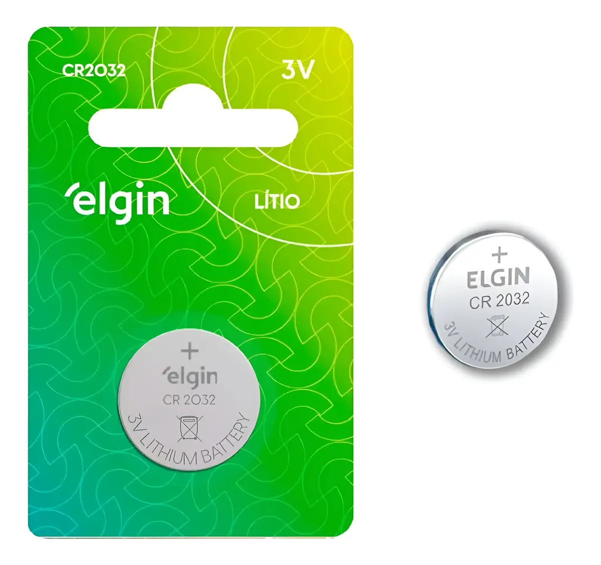 Bateria De Litio Cr2032 240ma 3v - Elgin